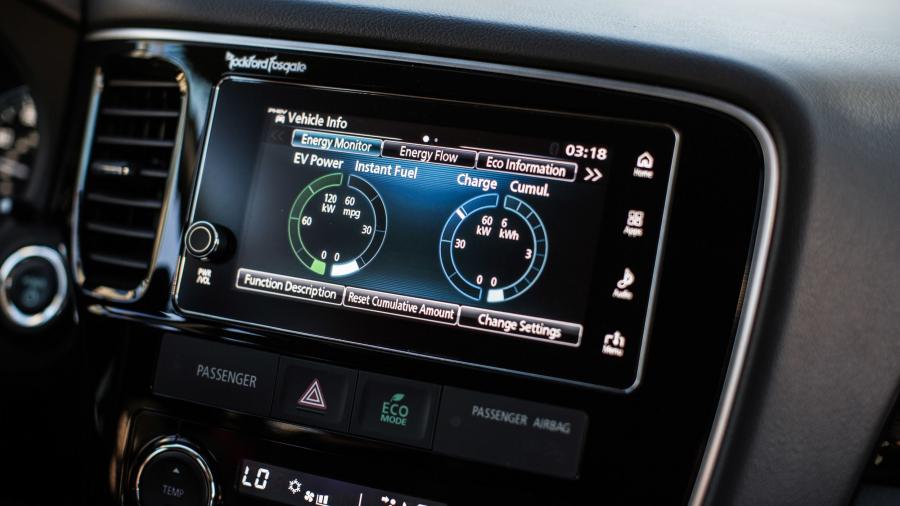Детали интерьера Mitsubishi Outlander PHEV 2017 года  (NA) (фото 57 из 70)